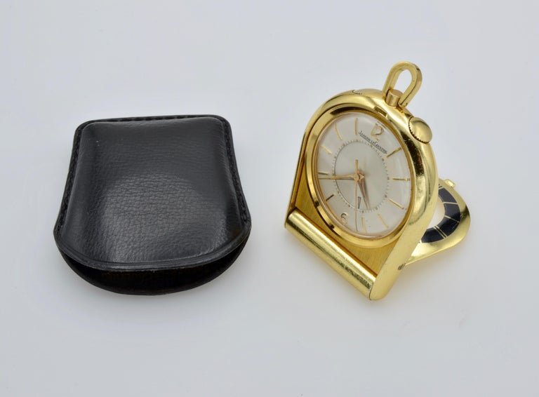 Jaeger Lecoultre Pocket Traveler Watch Memovox Alarm Mecanic For Sale