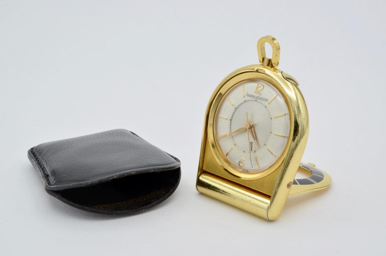 Jaeger Lecoultre Pocket Traveler Watch Memovox Alarm Mecanic For Sale