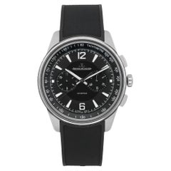 Jaeger LeCoultre Polaris 42mm Chronograph Steel Black Dial Mens Watch Q9028471
