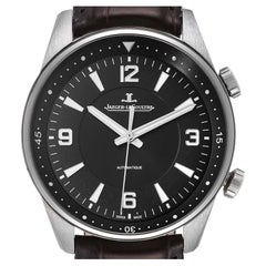 Jaeger Lecoultre Polaris Black Dial Steel Watch 841.8.37.S Q9008471 Box Card