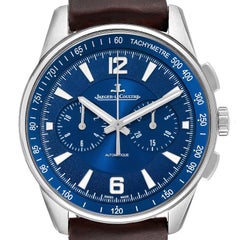 Jaeger Lecoultre Polaris Blue Dial Steel Watch 842.8.C1.s Q9028480 Box Card