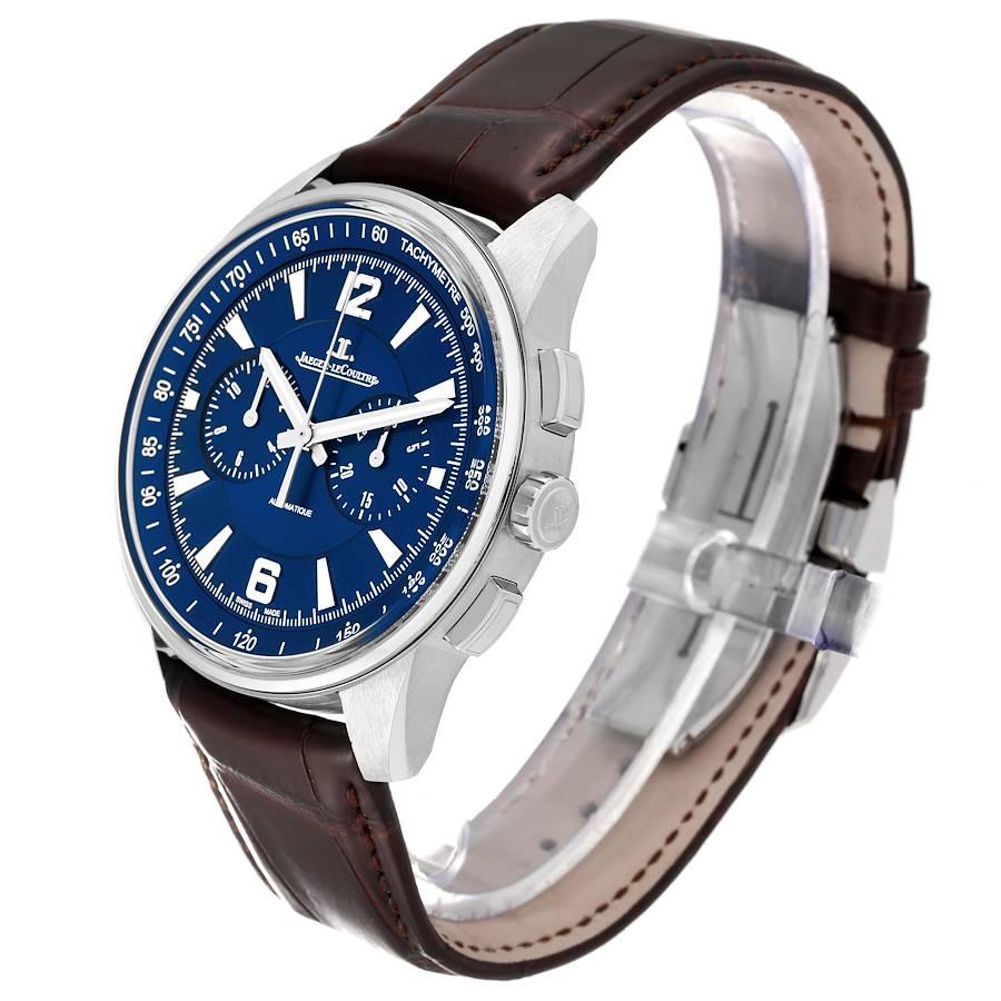 Men's Jaeger Lecoultre Polaris Blue Dial Steel Watch 842.8.C1.s Q9028480 Box Papers For Sale