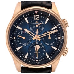 Jaeger LeCoultre Polaris Perpetual Calendar Rose Gold Mens Watch