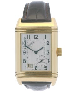 Jaeger LeCoultre Q3001420 Reverso Grande Date 8 Day Yellow Gold Watch