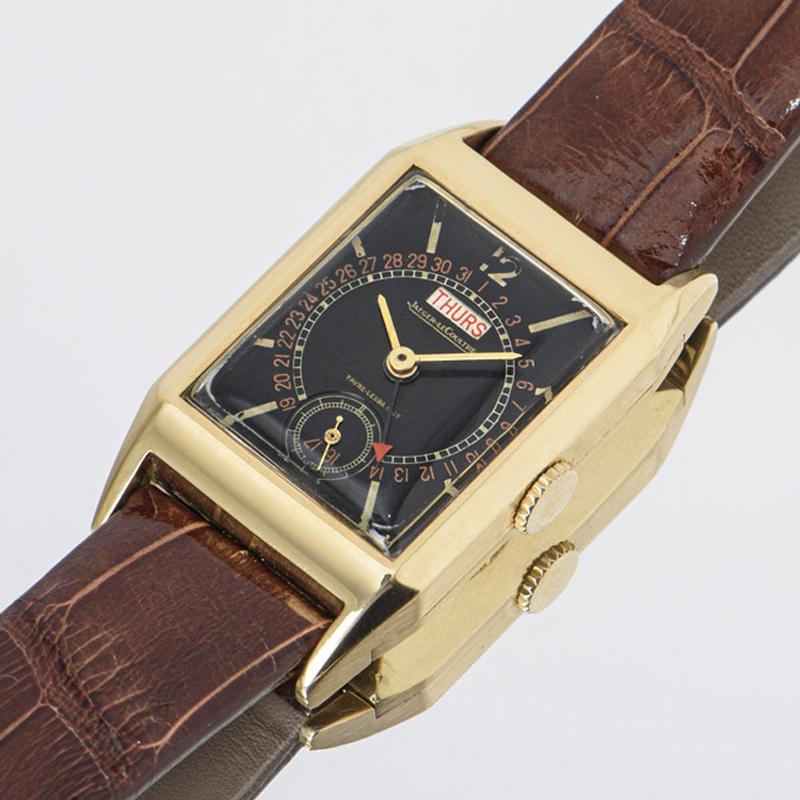 Jaeger LeCoultre Rare Day-Date Vintage Yellow Gold For Sale 2