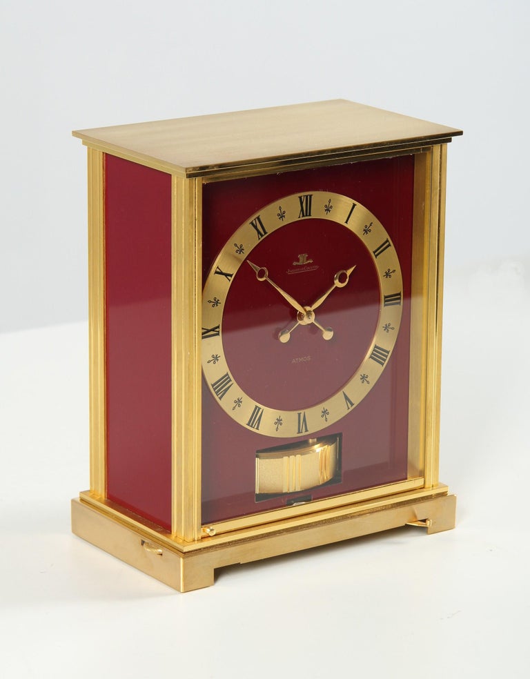 【希少】JAEGER LECOULTRE ジャガールクルト アトモス トリアノン Jaeger LeCoultre, Red atmos Clock with Original Box, Manufactured