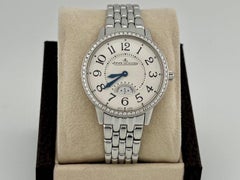 Jaeger LeCoultre Rendez Vous Q3478121 34mm Diamond Bezel White Dial Steel