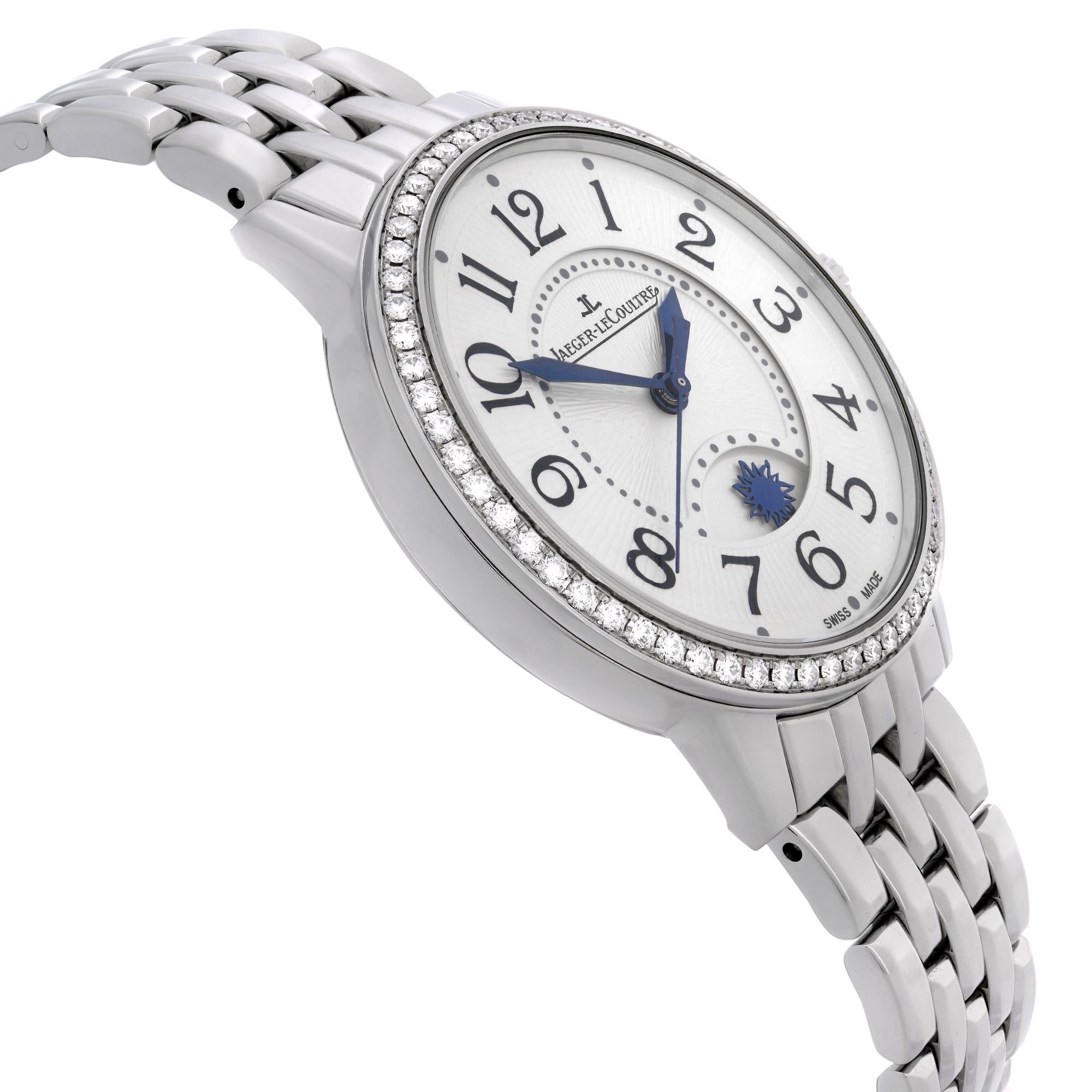 Women's Jaeger-LeCoultre Rendez-Vous Steel Diamond Silver Dial Ladies Watch Q3448120