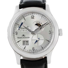 Jaeger Lecoultre Reserve De Marche 8 Days Steel Watch Q1608420 Box Papers