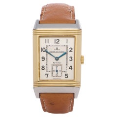 Retro Jaeger-LeCoultre Reverso 0 270.5.62 Men Yellow Gold & Stainless Steel Grand Tail