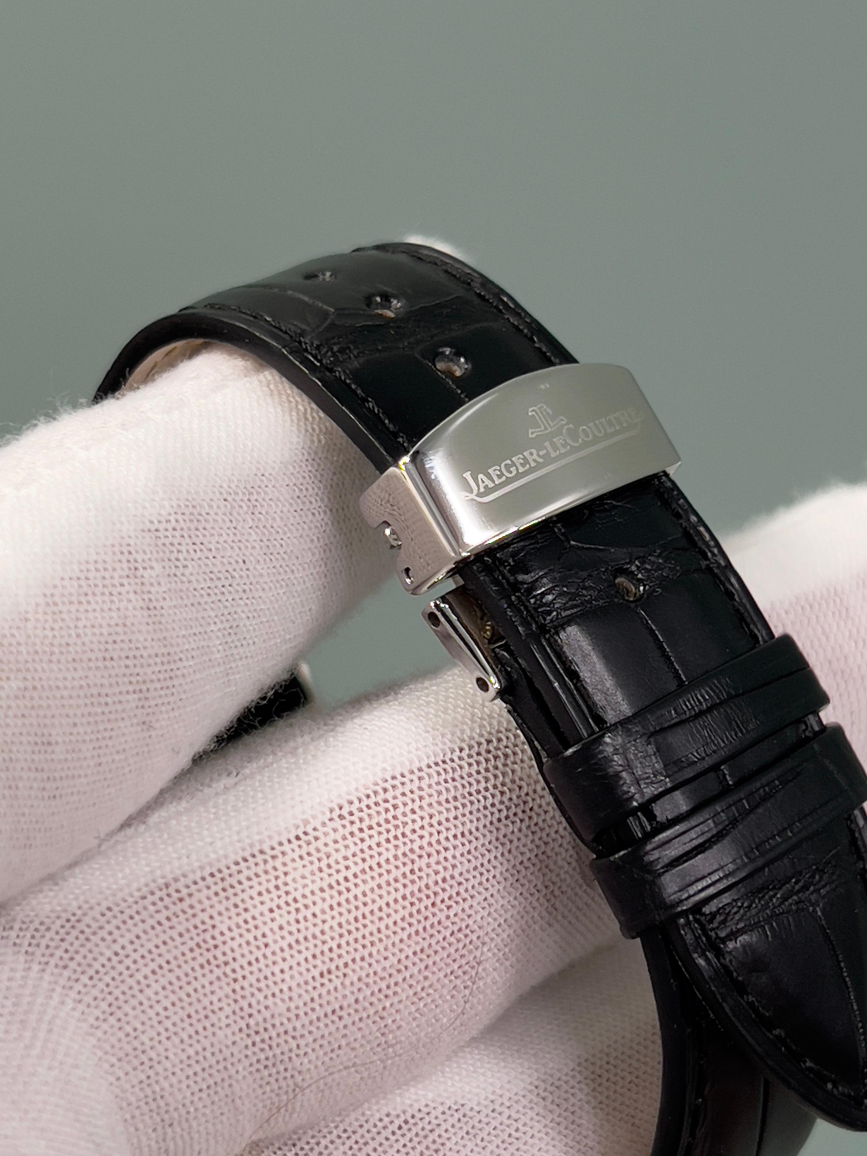 Jaeger-LeCoultre Reverso 214.8.62 Lancetta dei Piccoli Secondi Acciaio Inox Pelle 6