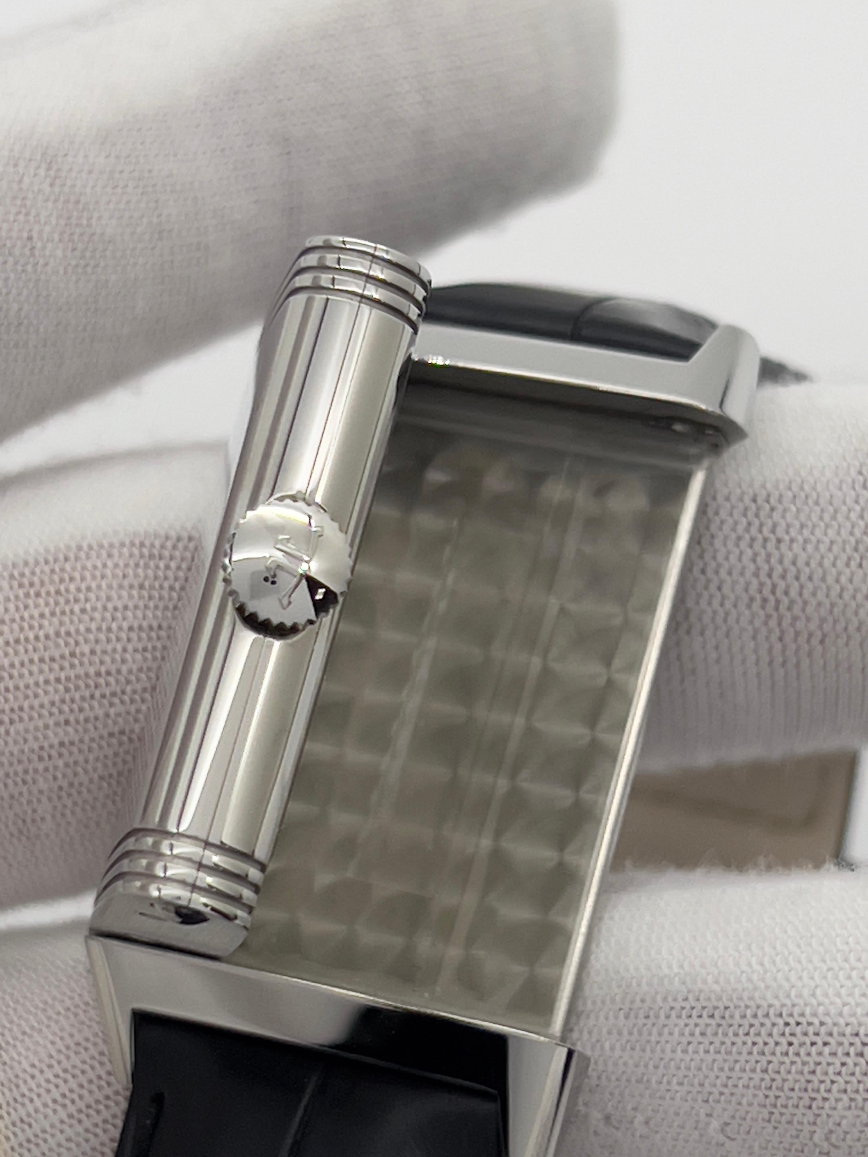 Jaeger-LeCoultre Reverso 214.8.62 Lancetta dei Piccoli Secondi Acciaio Inox Pelle 2