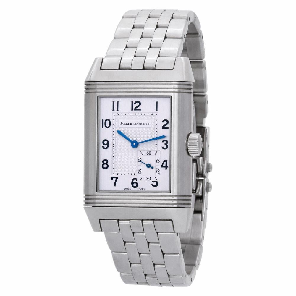 Jaeger-LeCoultre Reverso 240.8.14, Silver Dial, Certified In Excellent Condition In Miami, FL
