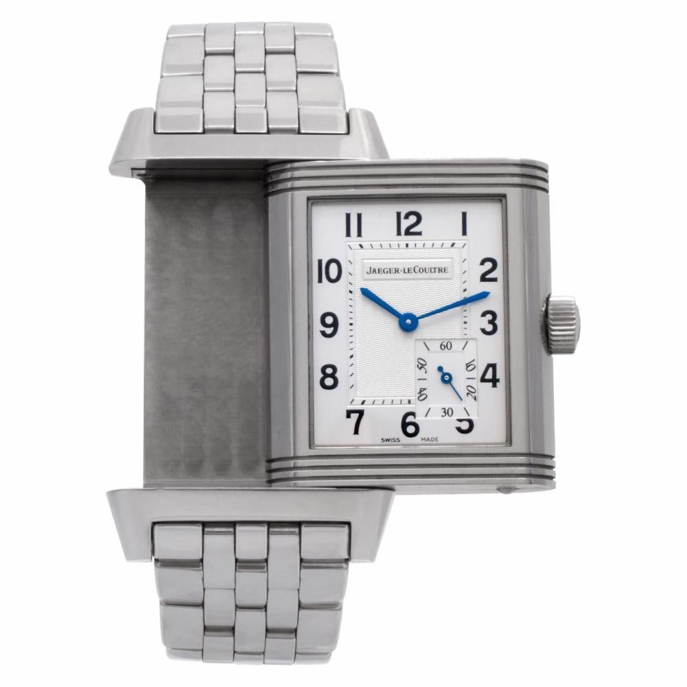 Jaeger-LeCoultre Reverso 240.8.14, Silver Dial, Certified In Excellent Condition In Miami, FL