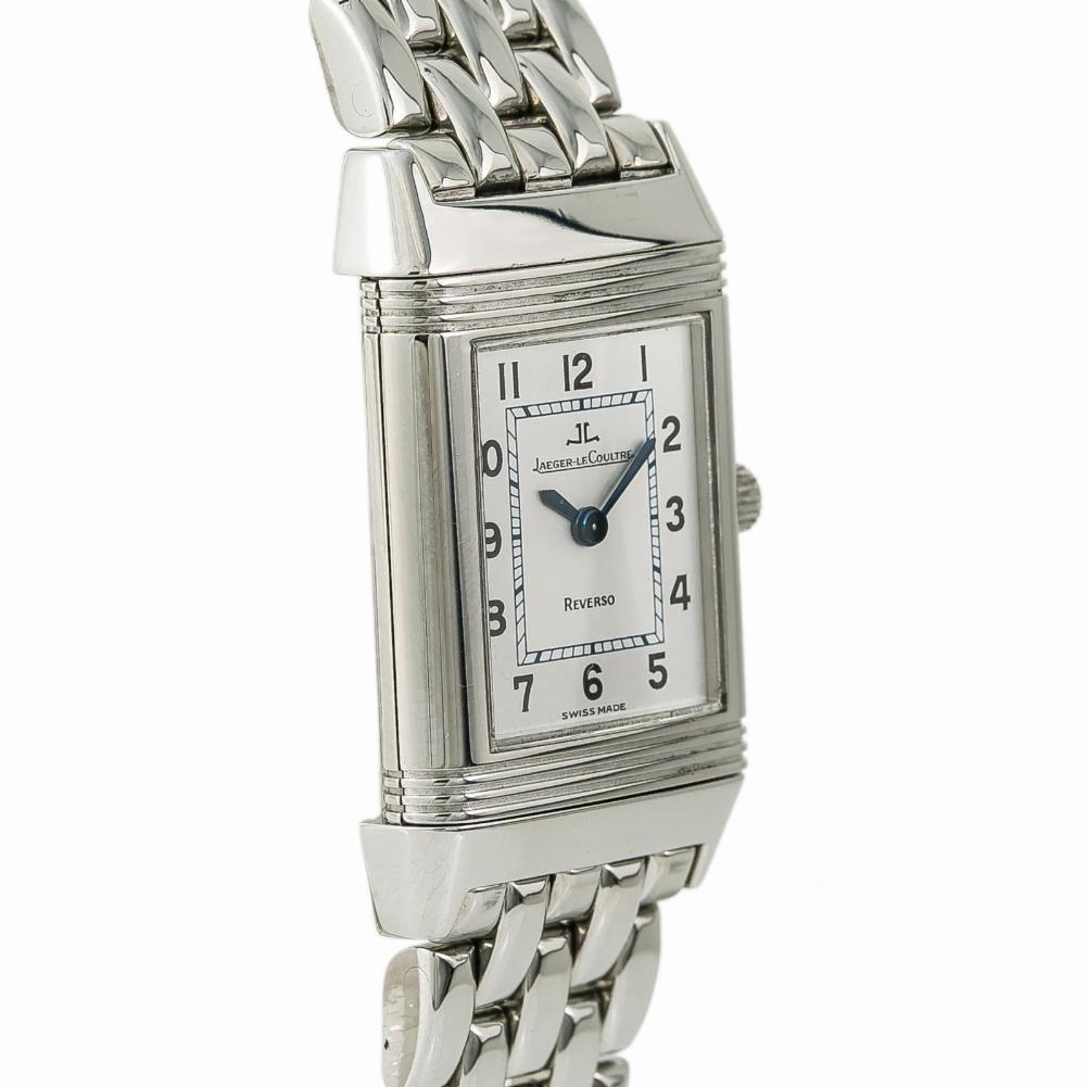 Jaeger LeCoultre Reverso 260.8.08, Silver Dial, Certified In Excellent Condition In Miami, FL
