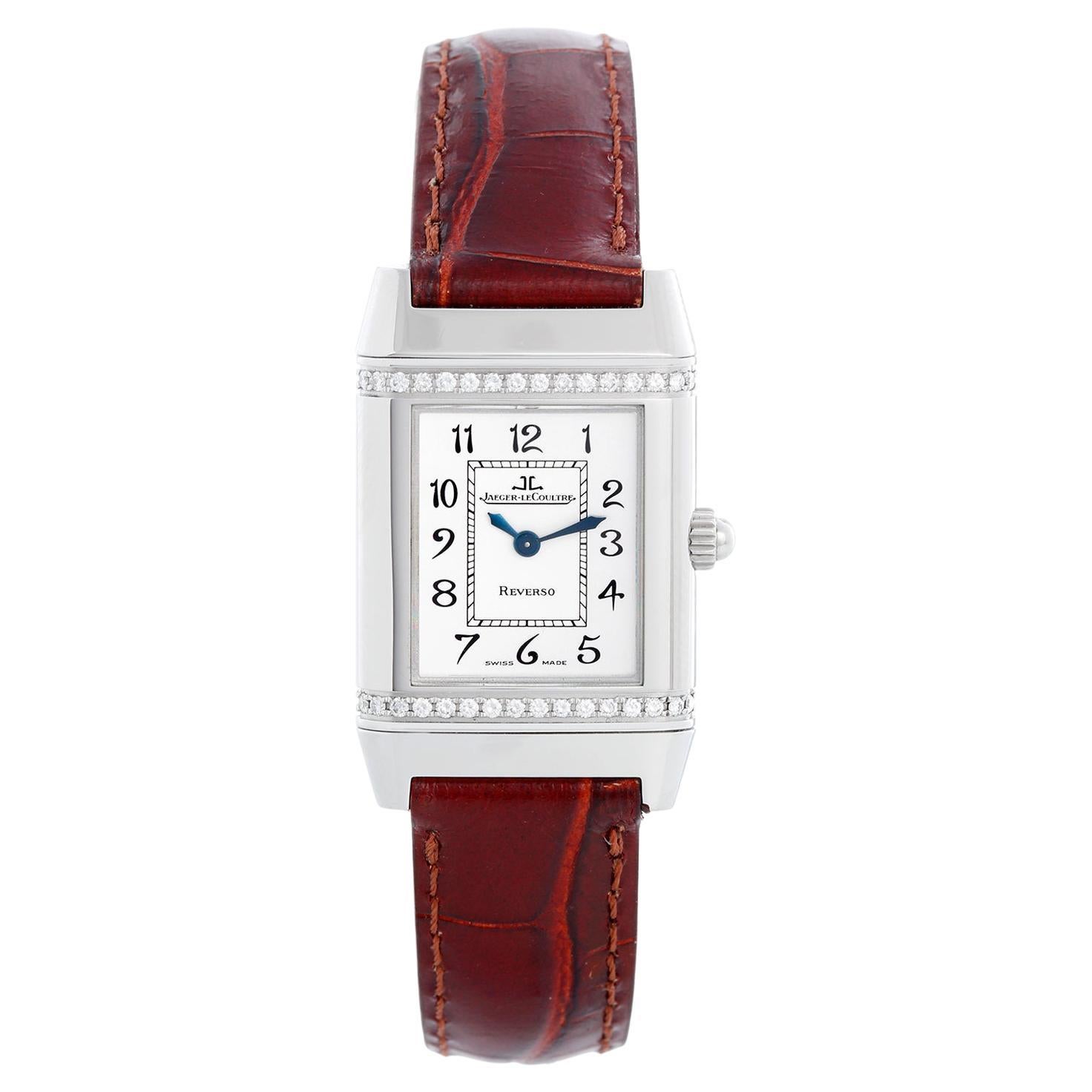 Jaeger-LeCoultre Reverso 265.8.08 Ladies Stainless Steel Watch For Sale