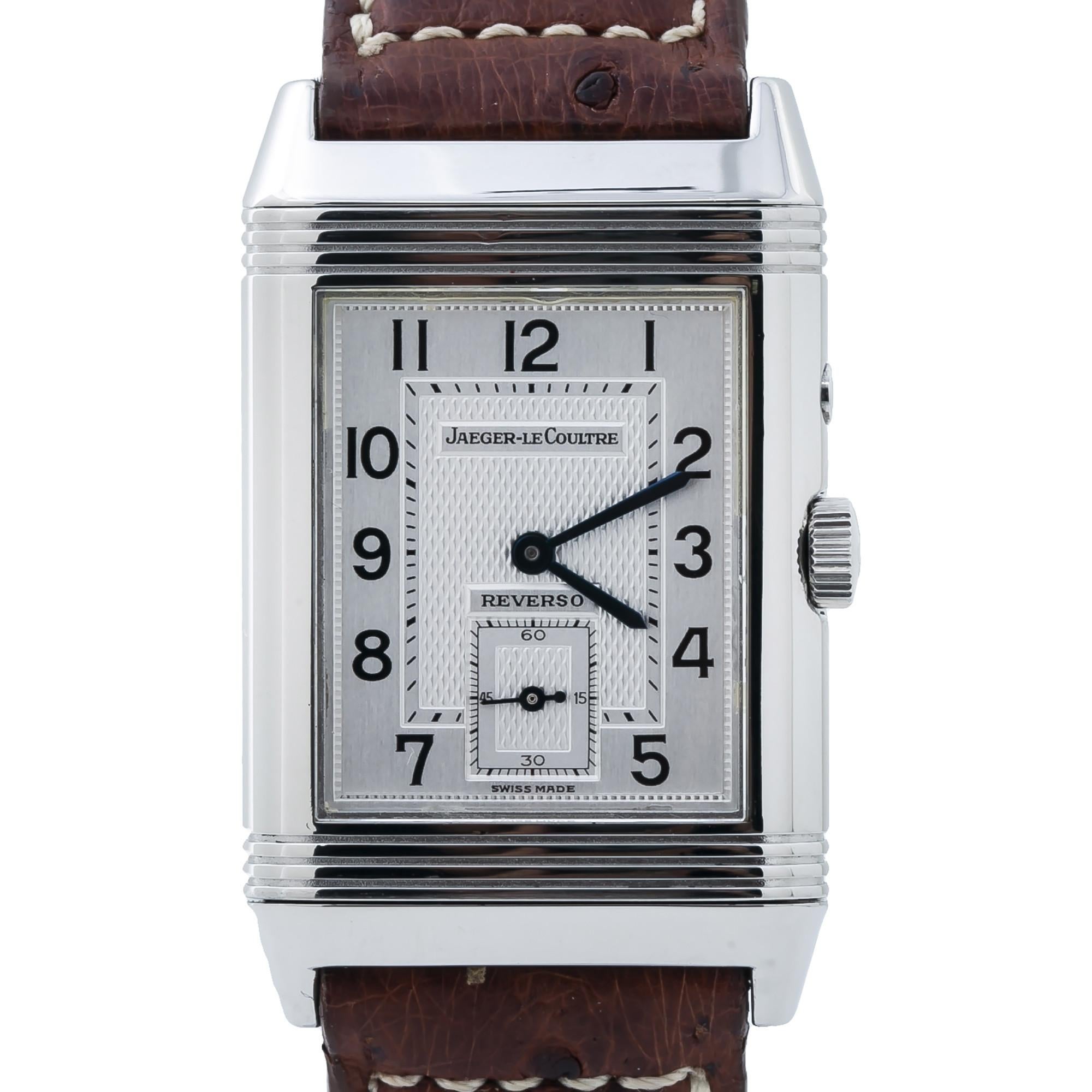 Contemporary Jaeger-LeCoultre Reverso 270.8.54, Silver Dial, Certified For Sale