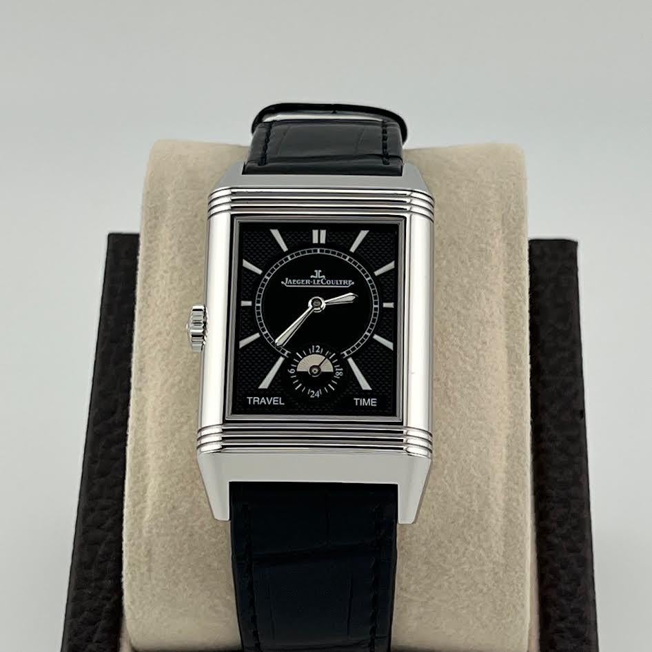 Jaeger-LeCoultre Reverso Classic Duoface Q3848420 Scatola di carta in acciaio inox in vendita 6
