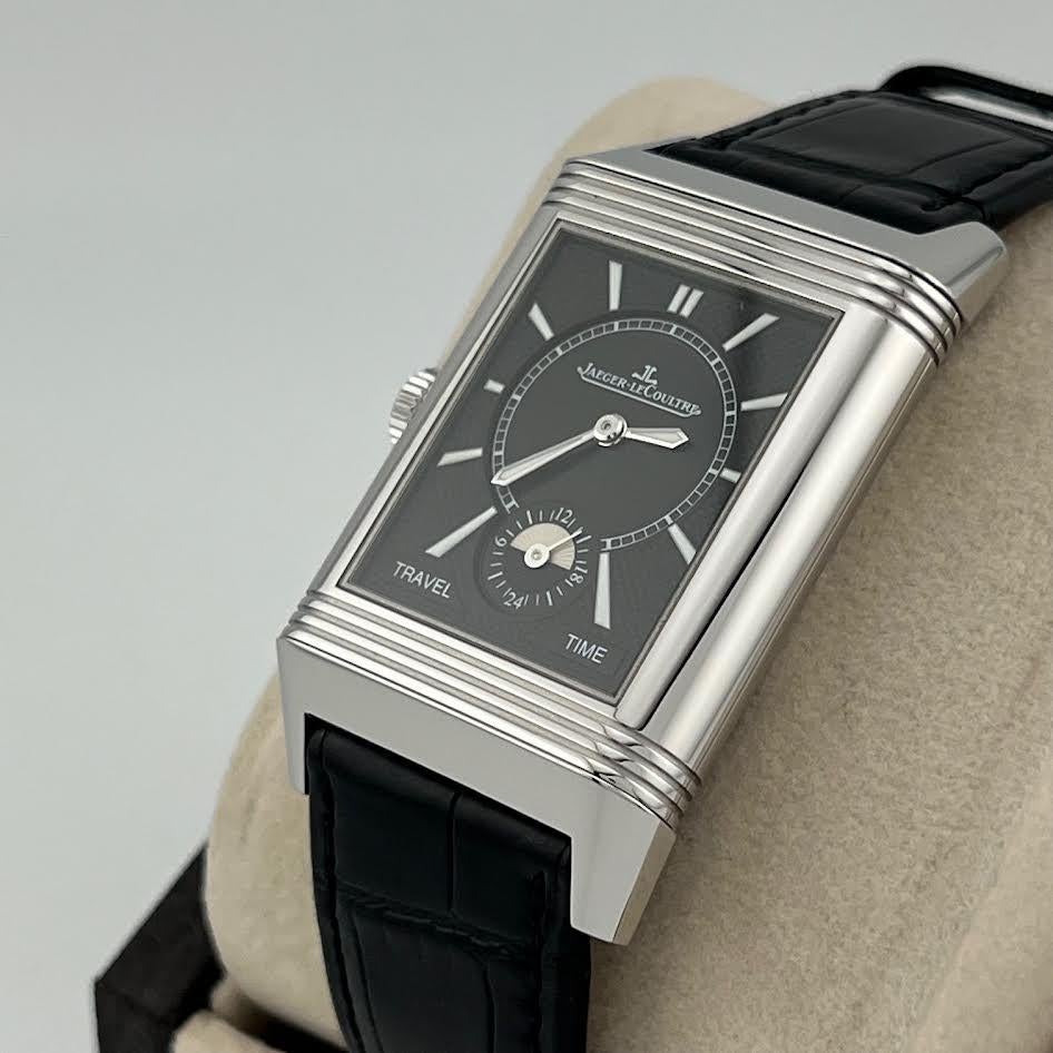 Jaeger-LeCoultre Reverso Classic Duoface Q3848420 Scatola di carta in acciaio inox in vendita 7