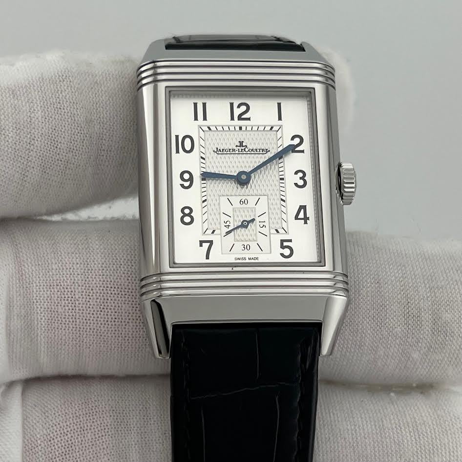 da uomo o donna Jaeger-LeCoultre Reverso Classic Duoface Q3848420 Scatola di carta in acciaio inox in vendita