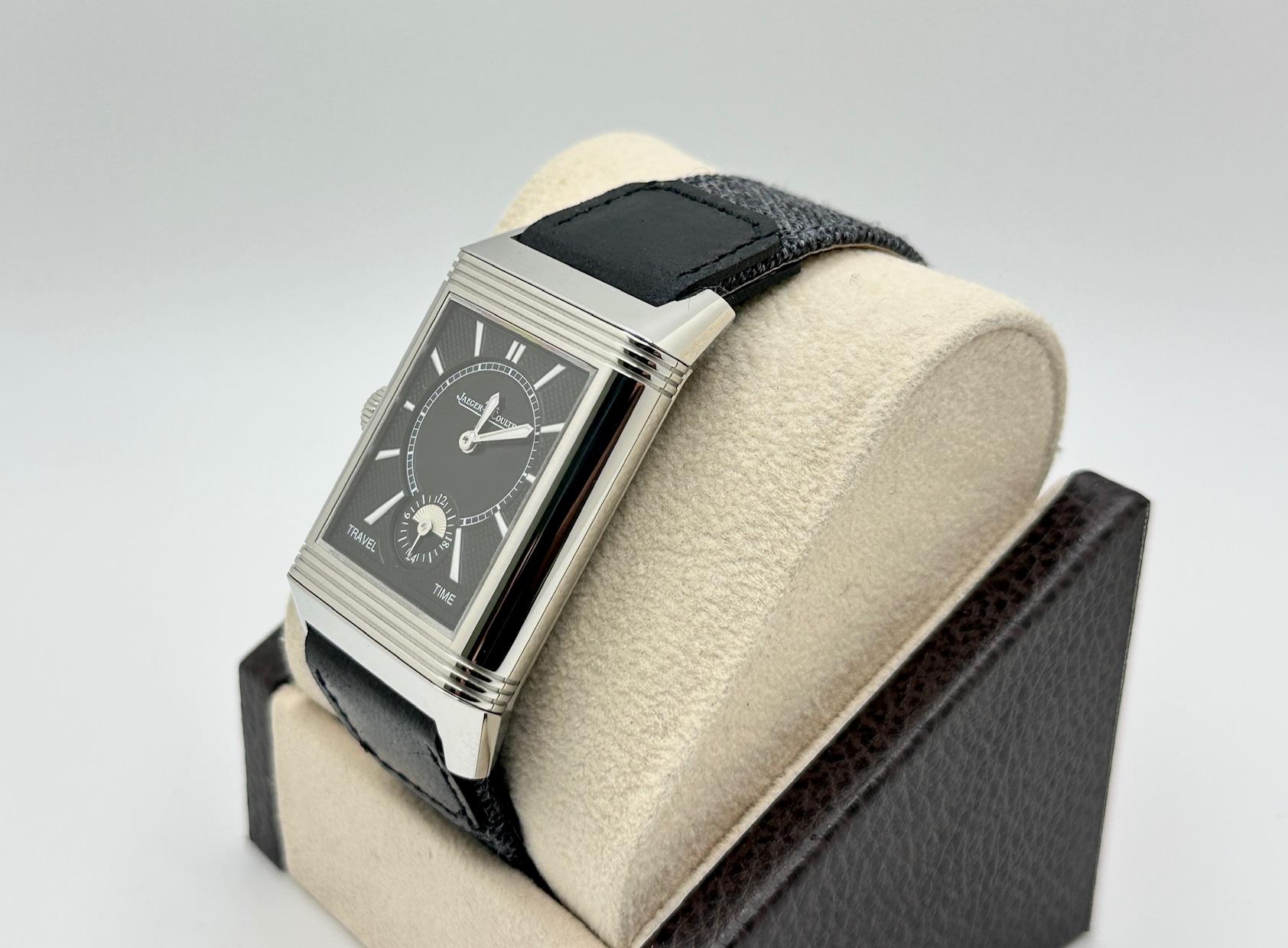 Jaeger-LeCoultre Reverso Classic Duoface Q3848422 Edelstahl Box Papier 2021 im Angebot 1