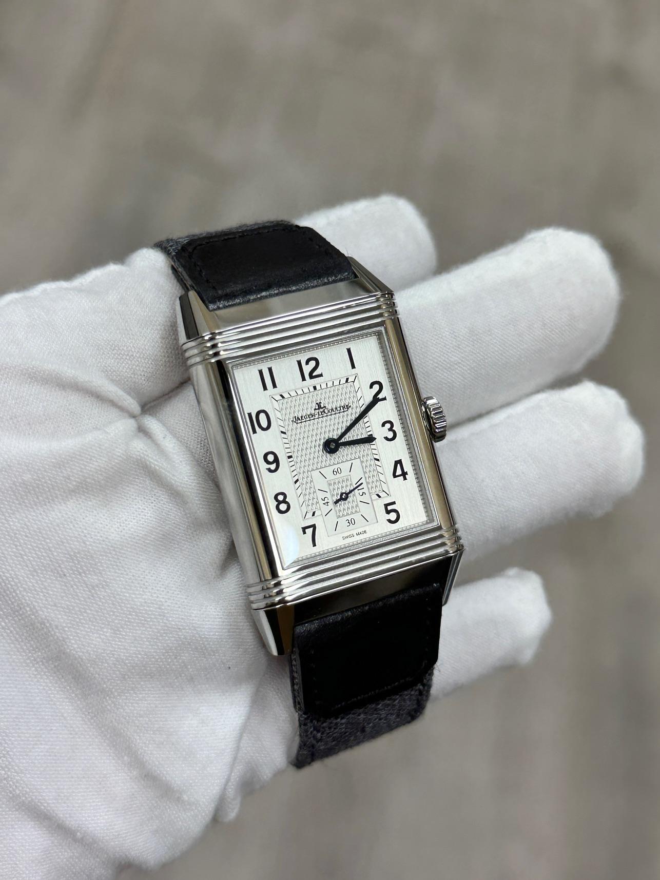 Jaeger-LeCoultre Reverso Classic Duoface Q3848422 Edelstahl Box Papier 2021 im Angebot 5