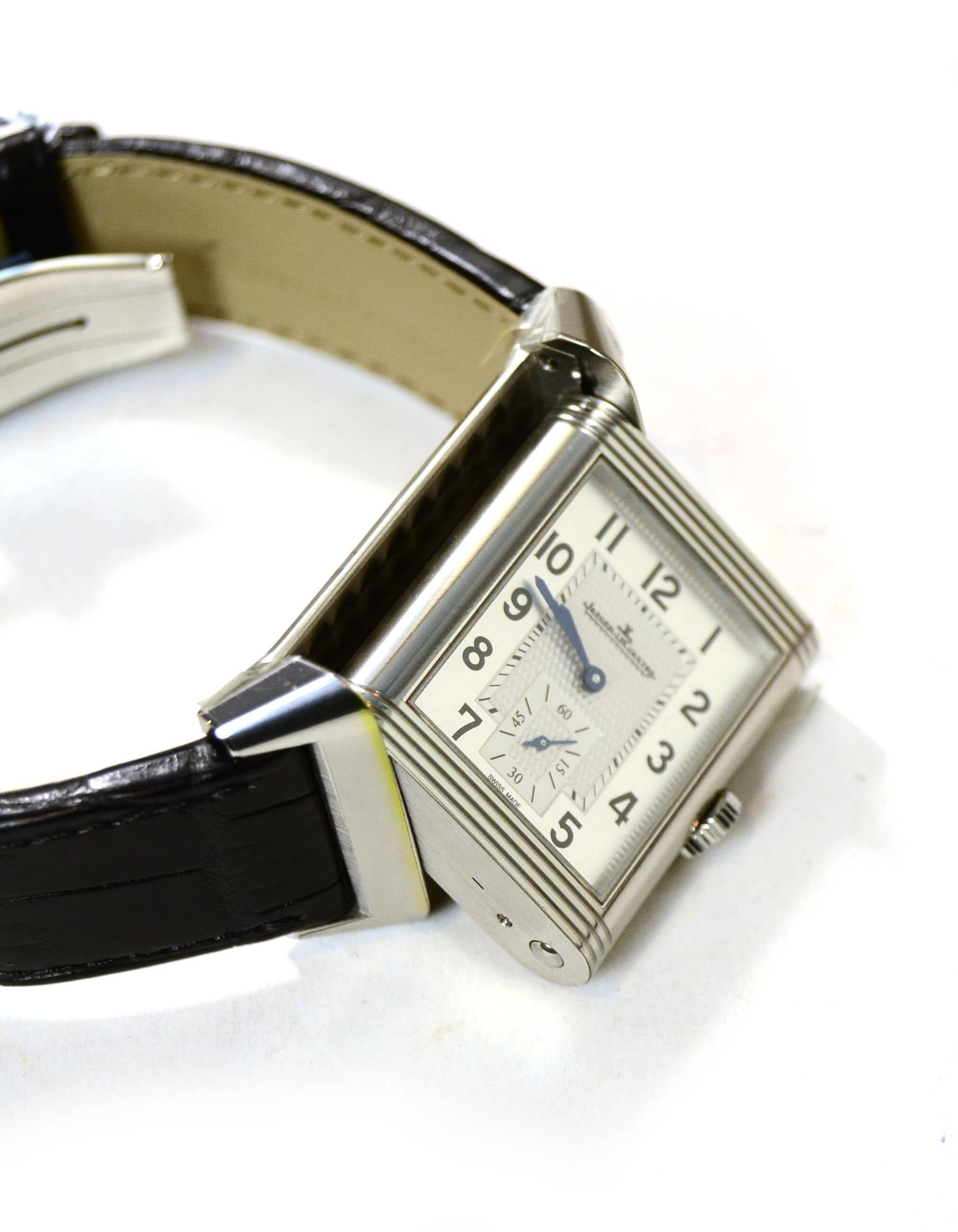 Jaeger-LeCoultre Reverso Classic Large Duoface Hand-Wound 28mm Watch rt. $9, 100 1