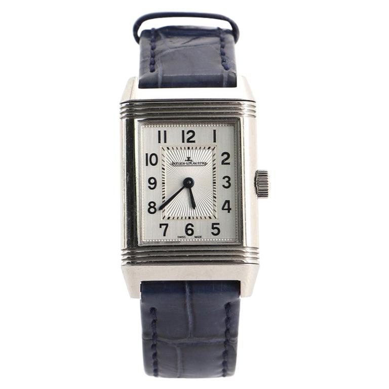 Jaeger-LeCoultre Reverso Classic Manual Watch Stainless Steel and Alligat