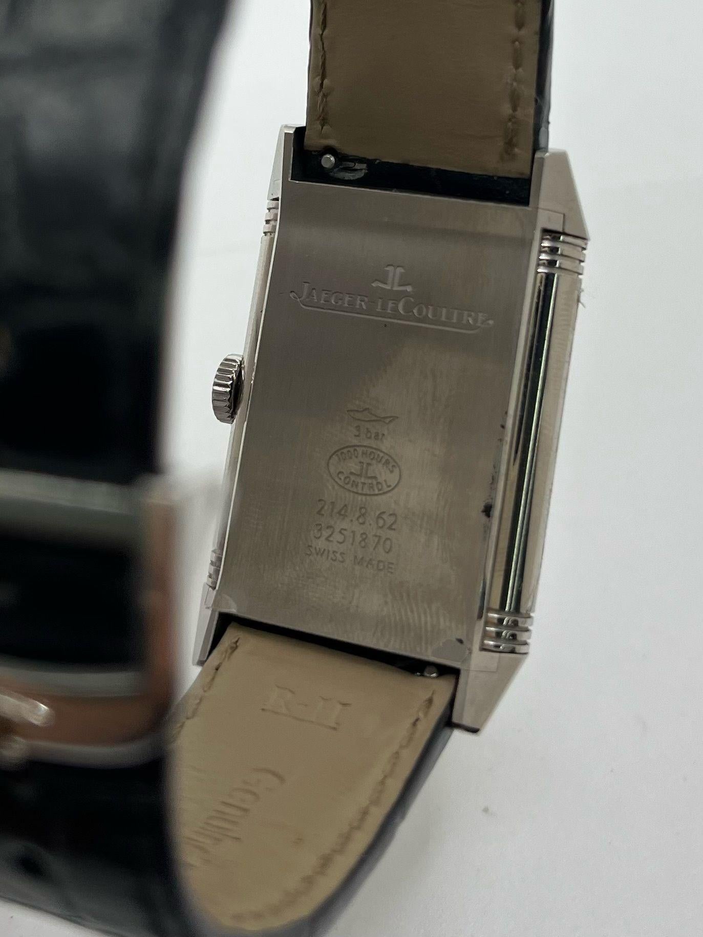 Jaeger-LeCoultre Reverso Clásico Pequeño Grande 214.8.62 Juego completo 2017 + Bouc en venta 6