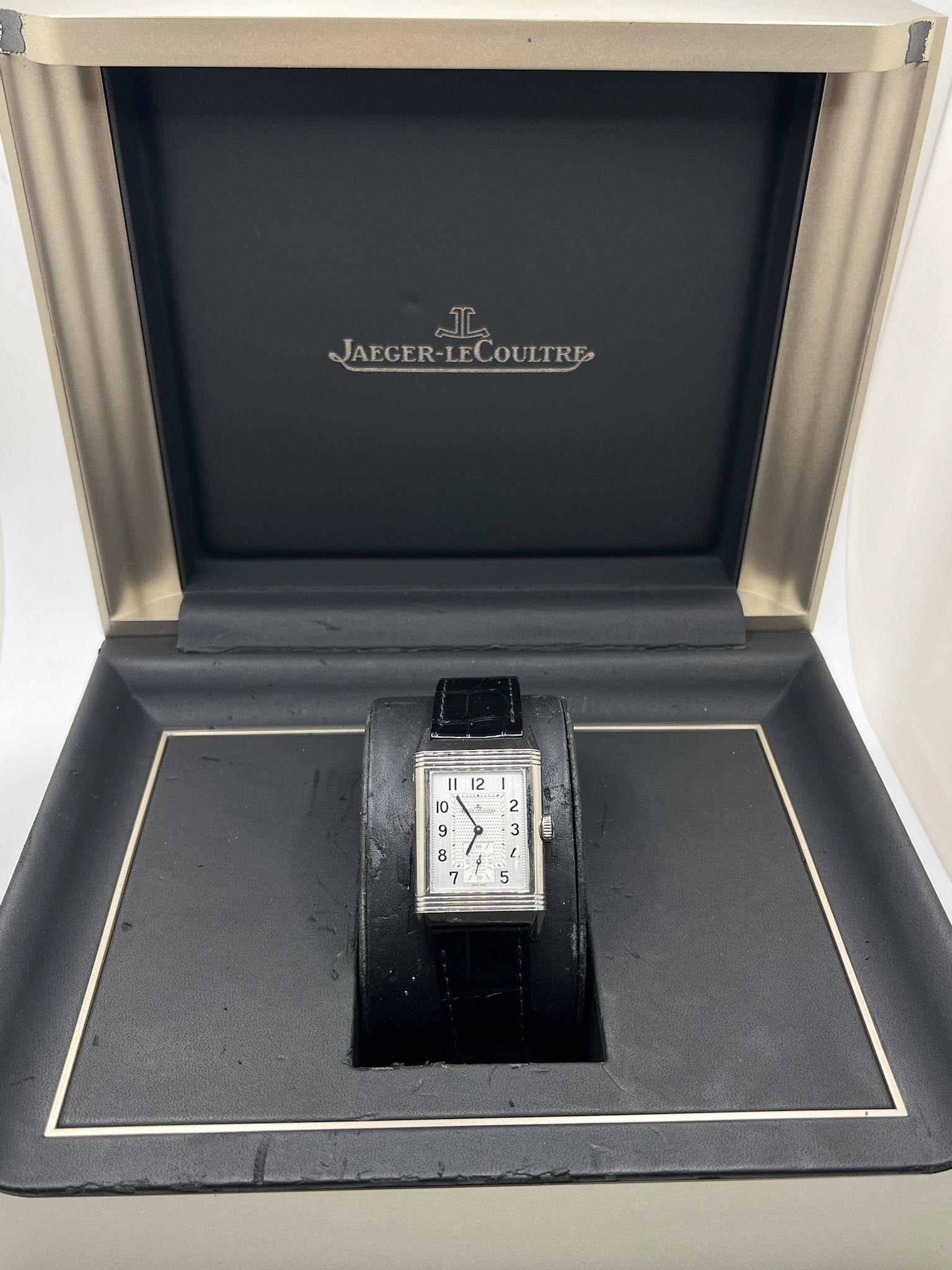 Jaeger-LeCoultre Reverso Clásico Pequeño Grande 214.8.62 Juego completo 2017 + Bouc en venta 11