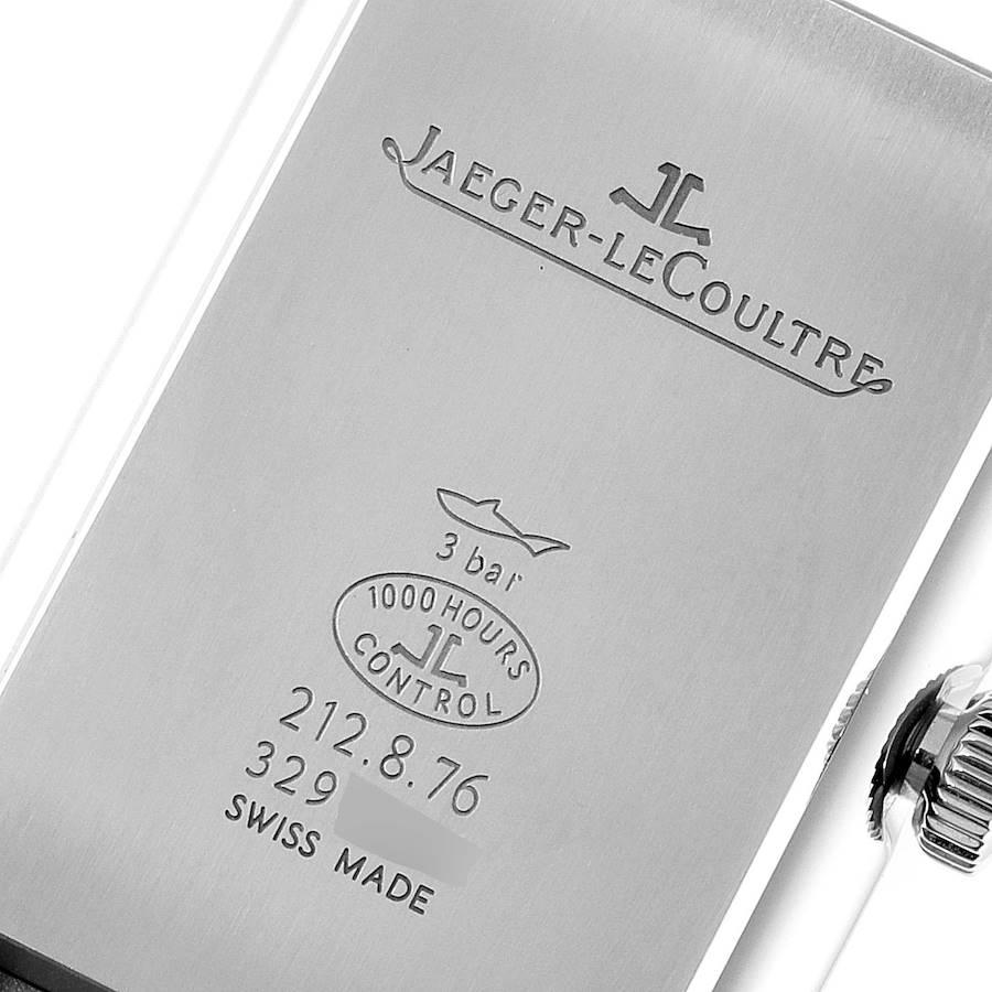 Jaeger-LeCoultre Reverso Classic Steel Diamond Watch 212.8.76 Q2578420 Box Paper 2