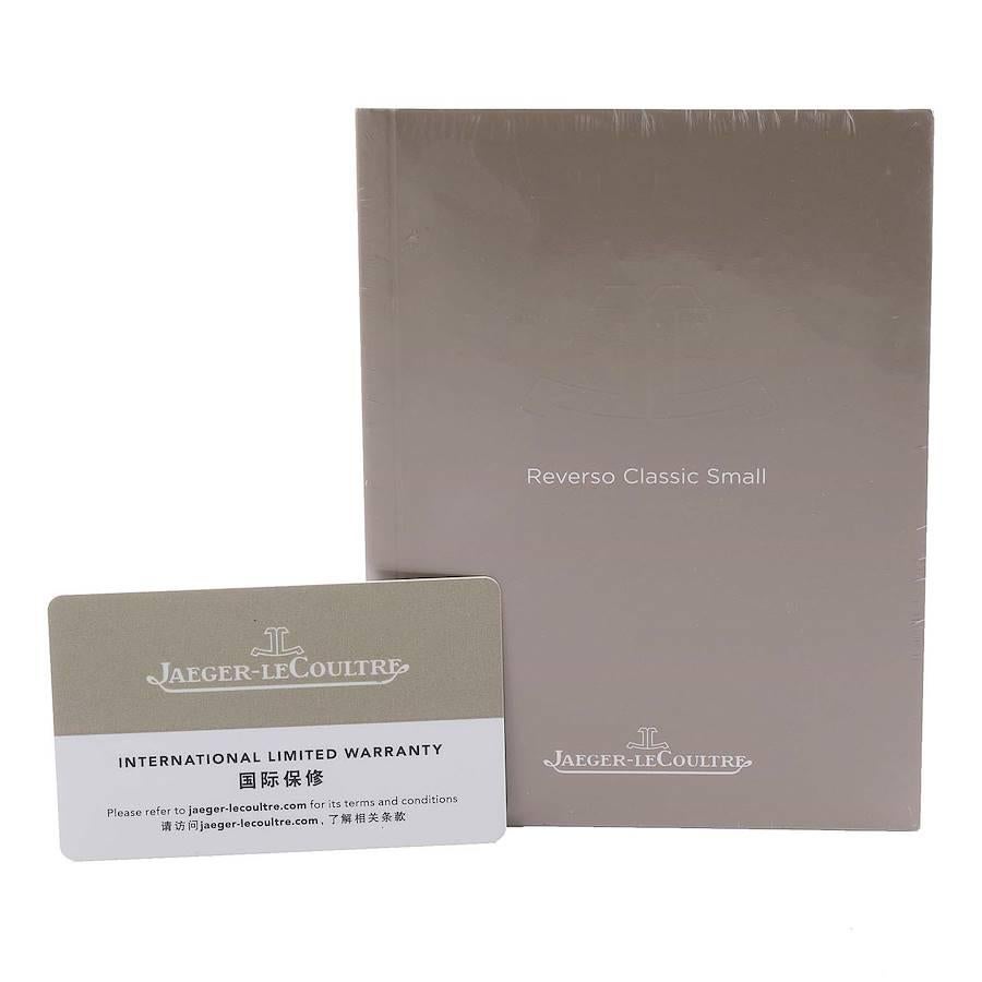 Jaeger LeCoultre Reverso Klassische Stahl-Damenuhr 221.8.86 Q2608440 Papiere im Angebot 7