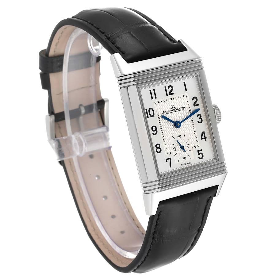 Jaeger LeCoultre Reverso Classic Steel Mens Watch 214.8.62 Q3858520 In Excellent Condition In Atlanta, GA