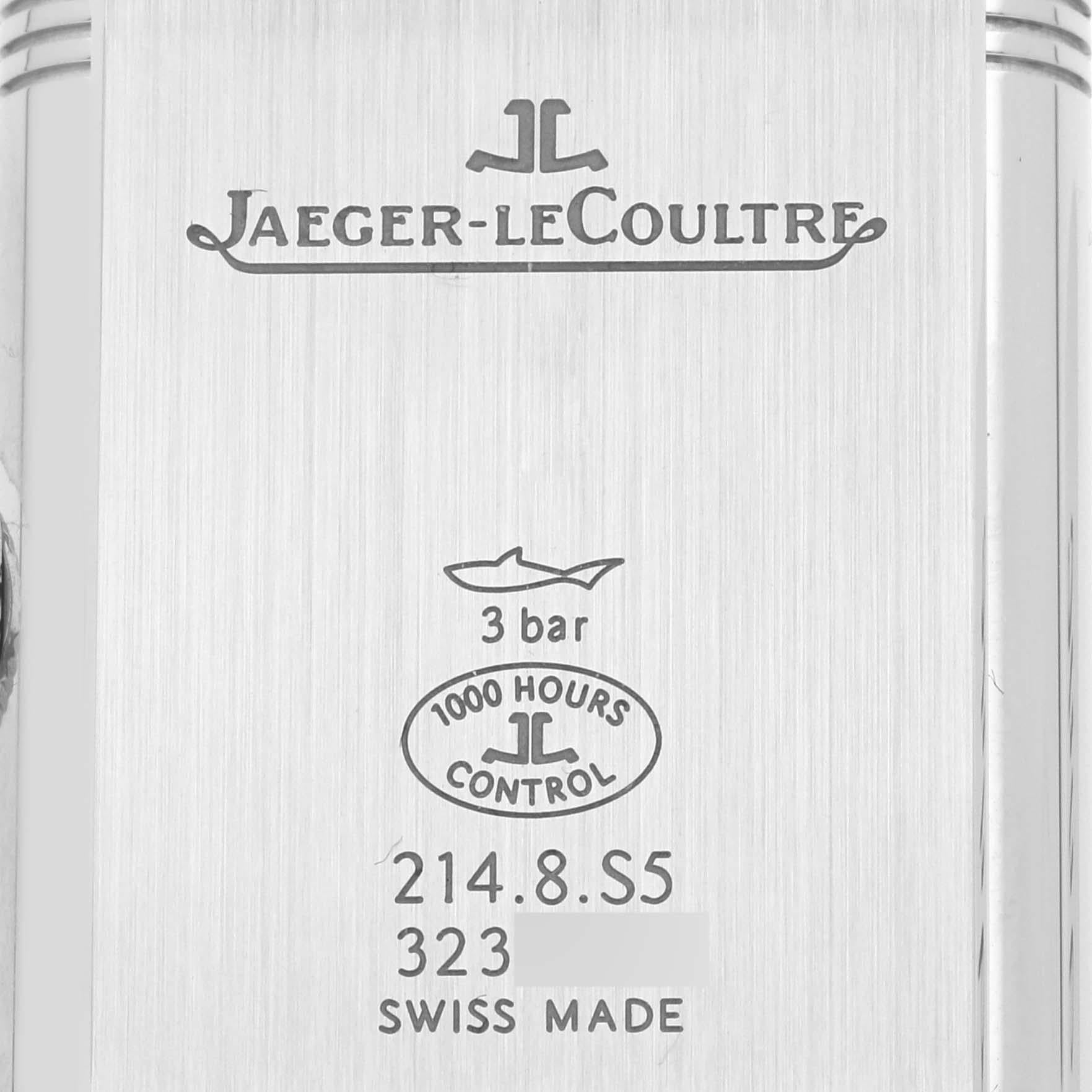 Jaeger LeCoultre Montre Reverso classique en acier pour hommes 214.8.S5 Q3828420 Boîte et papiers d'origine Pour hommes en vente