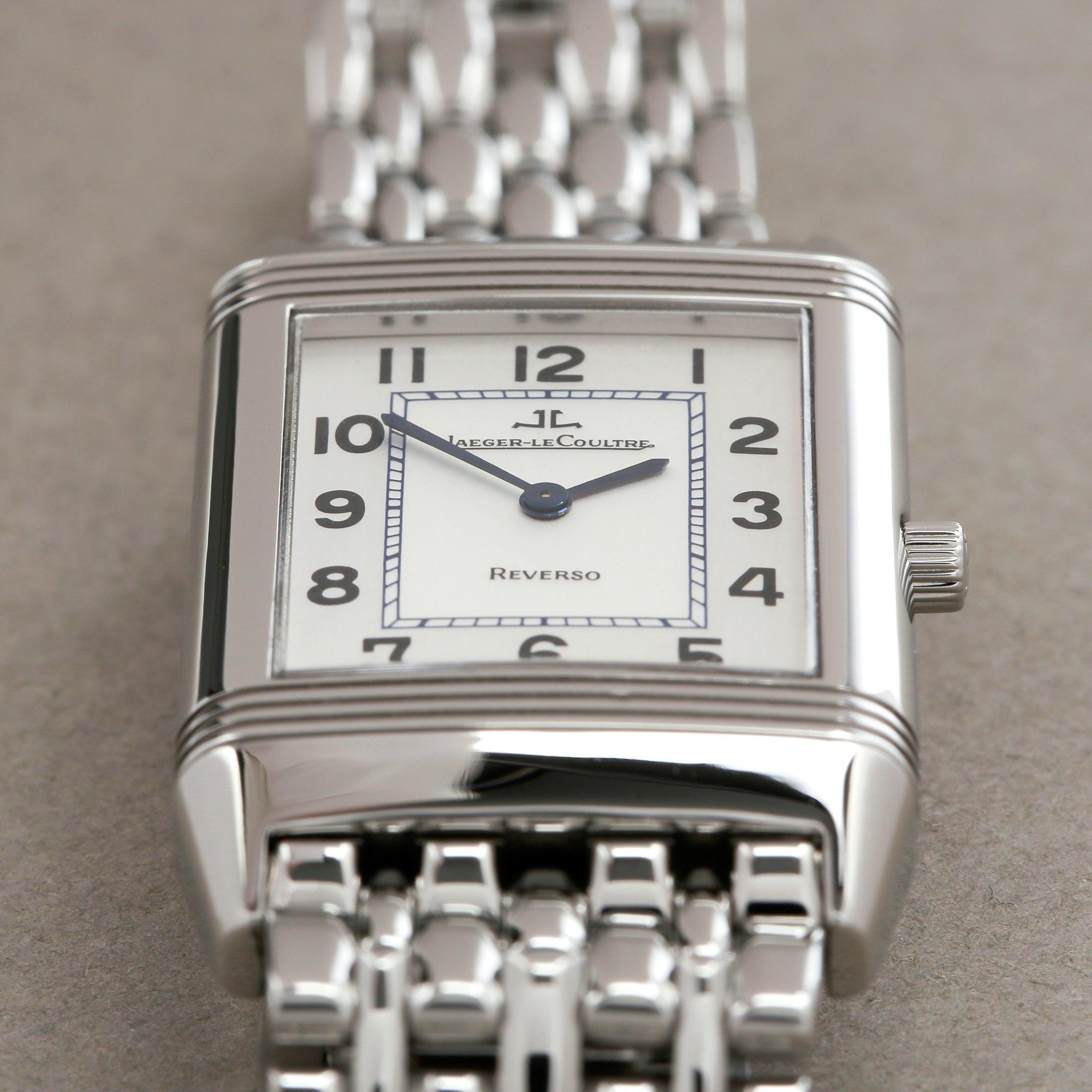 Jaeger-LeCoultre Reverso Classique 250.8.86 Unisex Stainless Steel Watch In Excellent Condition In Bishops Stortford, Hertfordshire