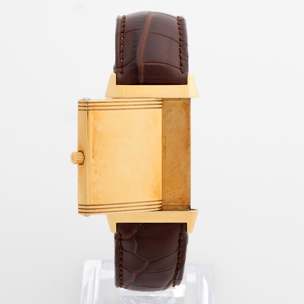 Jaeger-LeCoultre Reverso classique quartz, 18 Karat Gelbgold, um 2000 im Angebot 1