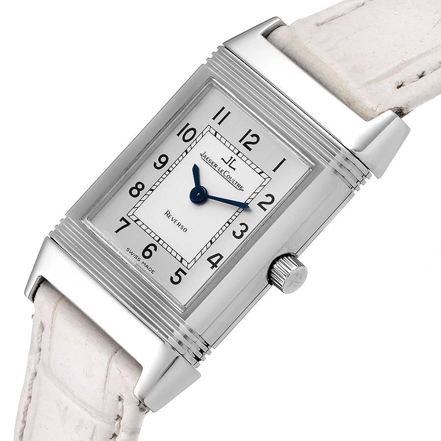 Jaeger-LeCoultre Reverso Classique Silver Dial Watch 260.8.08 Box Papers For Sale 1