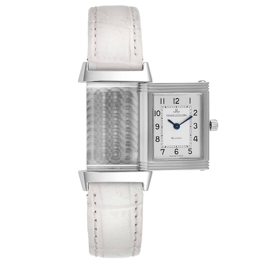 Jaeger-LeCoultre Reverso Classique Silver Dial Watch 260.8.08 Box Papers For Sale 3