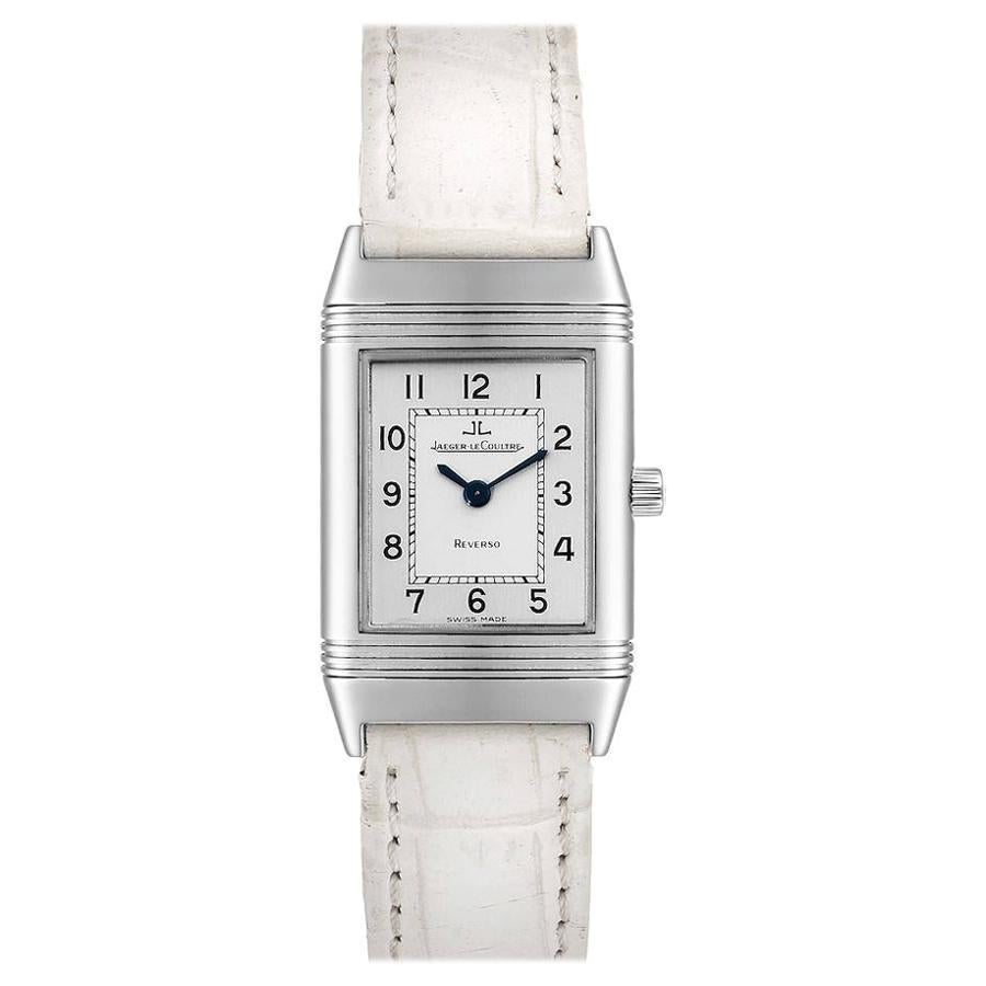 Jaeger-LeCoultre Reverso Classique Silver Dial Watch 260.8.08 Box Papers For Sale