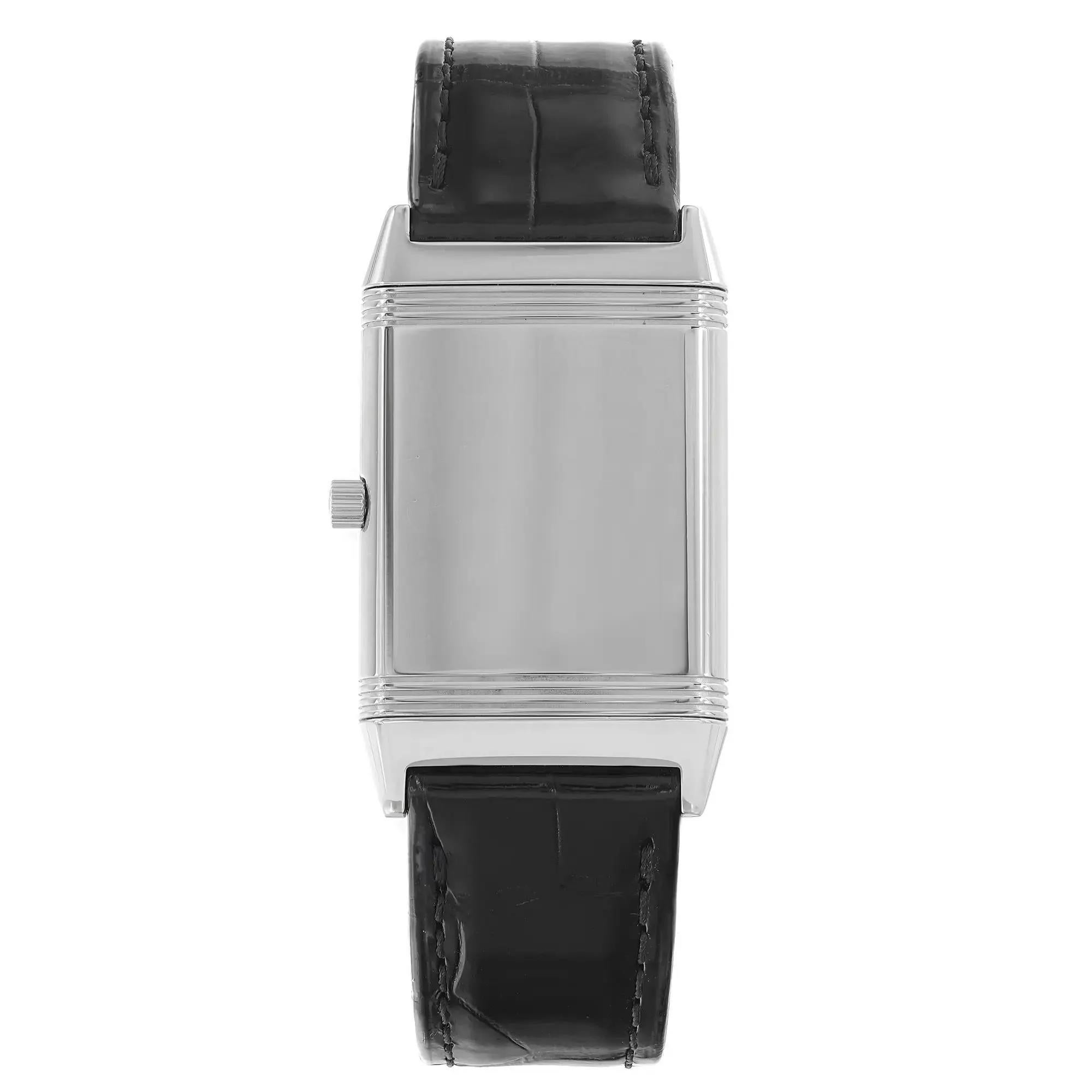 Jaeger-LeCoultre Reverso Classique Acciaio Quadrante Argento Orologio a carica manuale 250.8.86 In condizioni ottime a New York, NY
