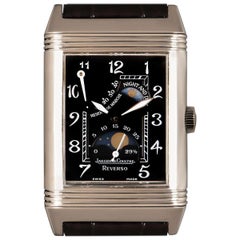 Jaeger LeCoultre Reverso Day and Night Gents White Gold Black Dial 270.3.63