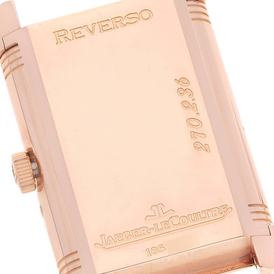 Jaeger LeCoultre Reverso Day Date Roségold Uhr 270.8.36 Q273242A Box Papiere im Angebot 4