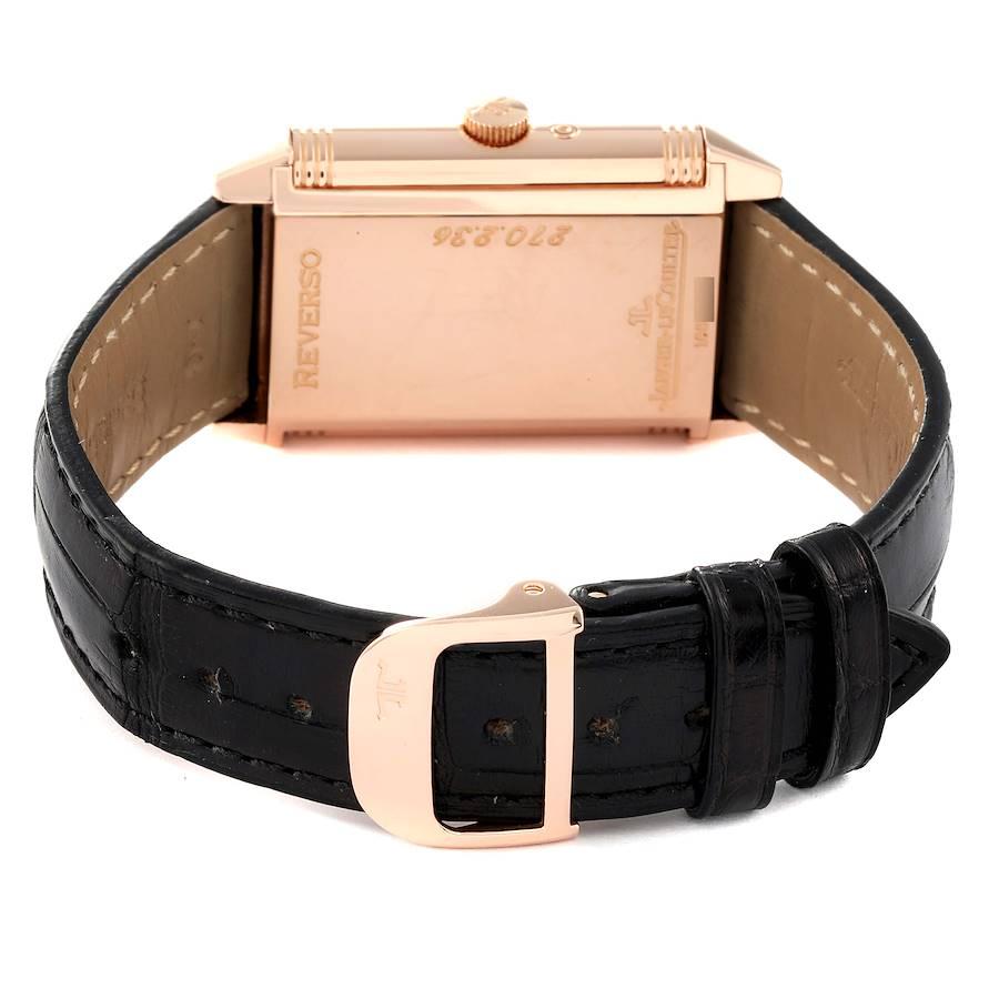 Jaeger LeCoultre Reverso Day Date Roségold Uhr 270.8.36 Q273242A Box Papiere im Angebot 5
