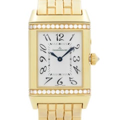 Jaeger-LeCoultre Reverso Duetto 18k Gold Diamond Handwind Ladies Watch 269.1.54