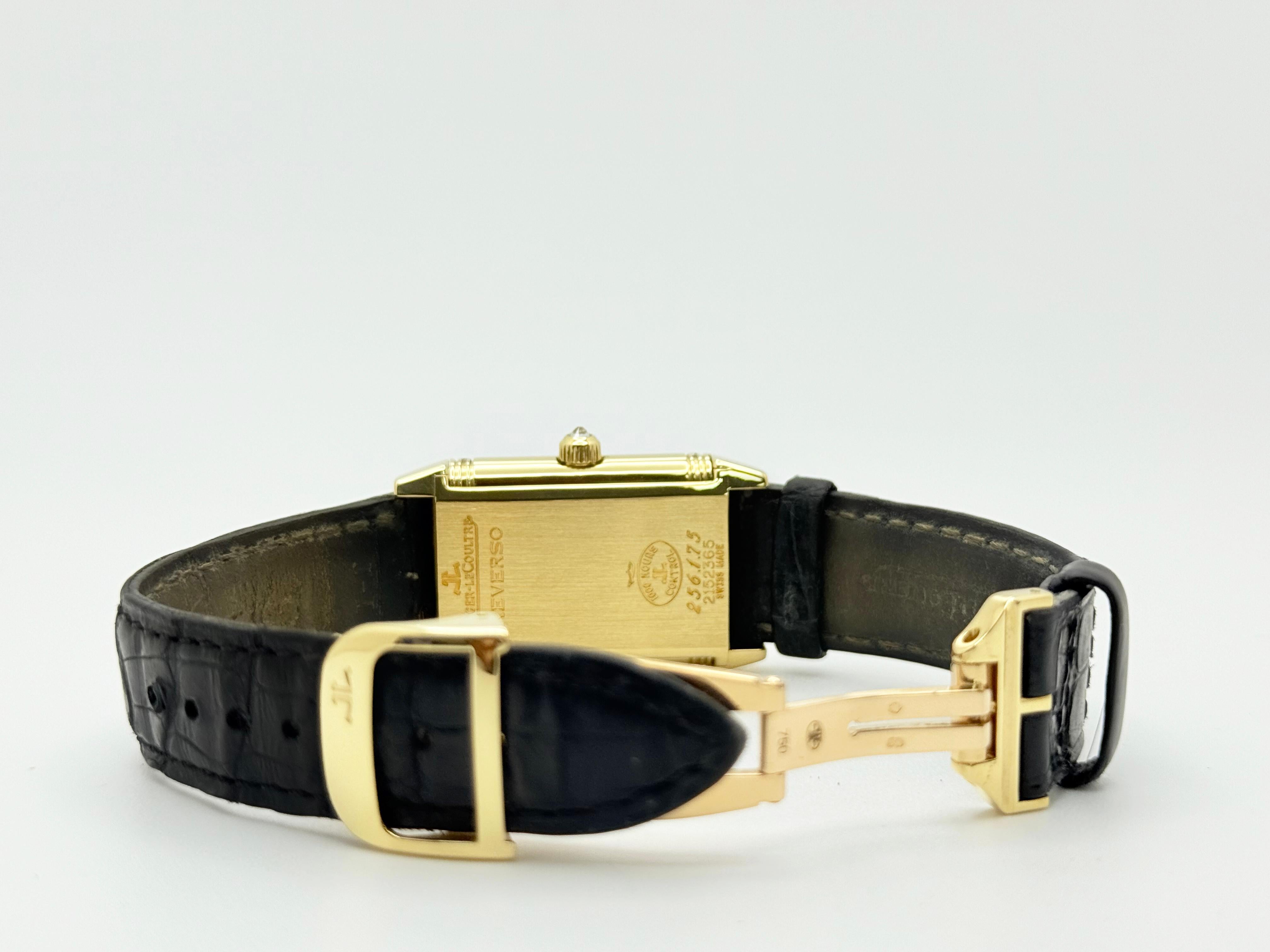Jaeger-LeCoultre Reverso Duetto Classique 256.1.75 Lunetta con diamanti MOP Oro 18 carati in vendita 2