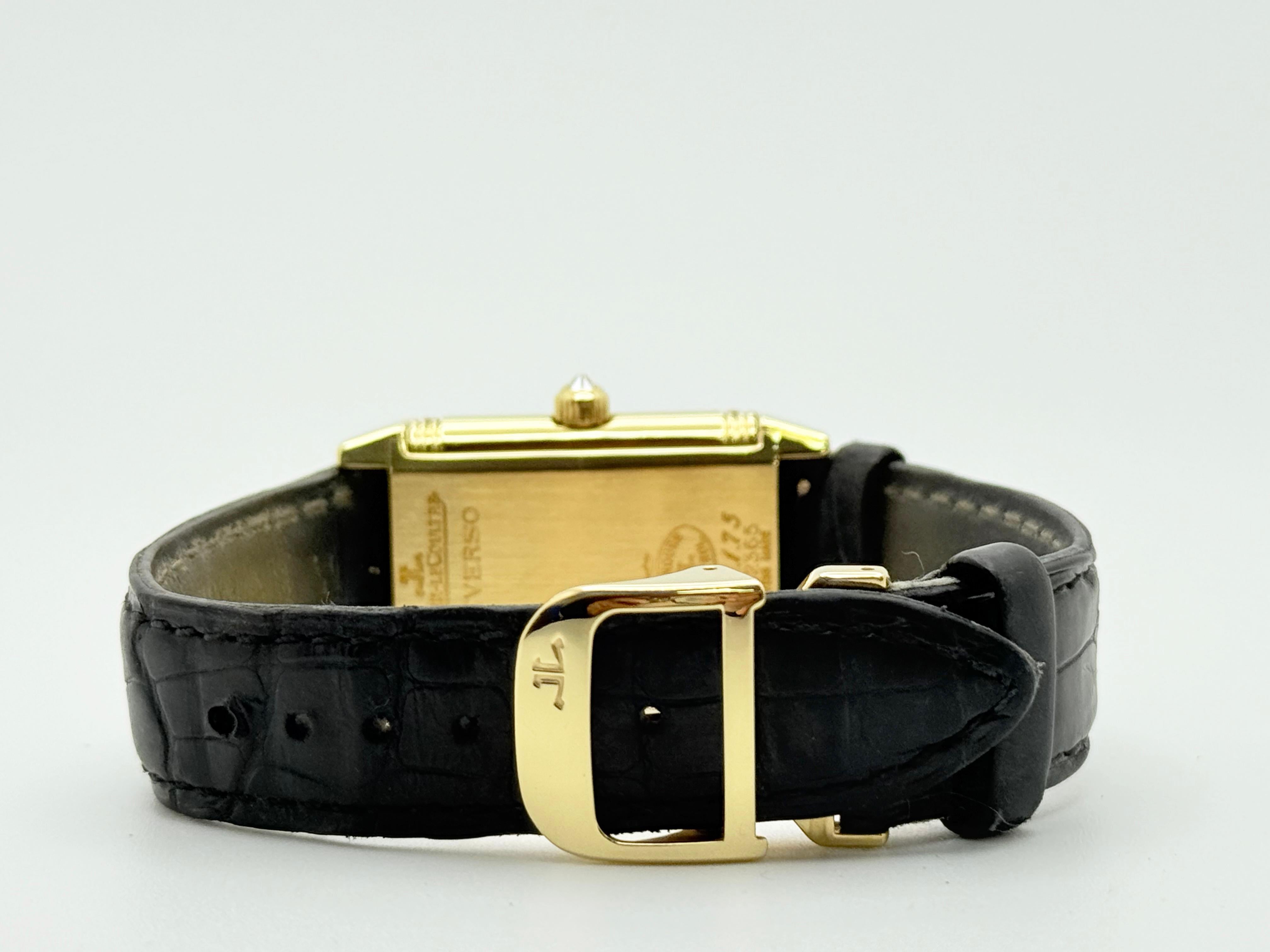 Jaeger-LeCoultre Reverso Duetto Classique 256.1.75 Lunetta con diamanti MOP Oro 18 carati in vendita 3