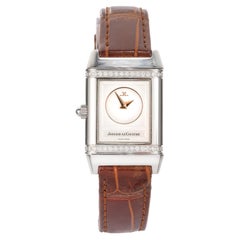 Jaeger LeCoultre Reverso Duetto Diamond Steel Wristwatch