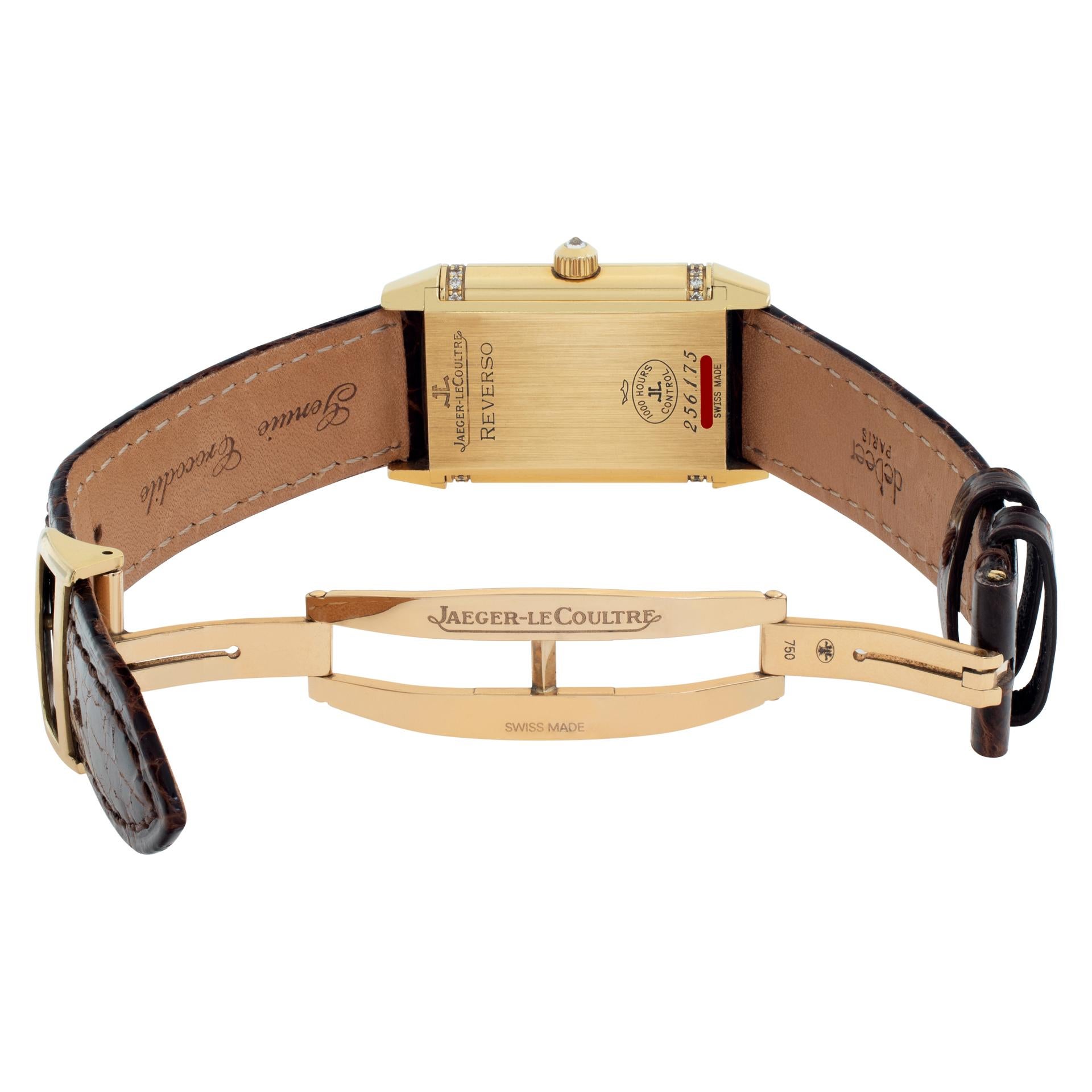 Jaeger LeCoultre Reverso Duetto Duo 18k Gold Handarmbanduhr Ref 256.1.75 2