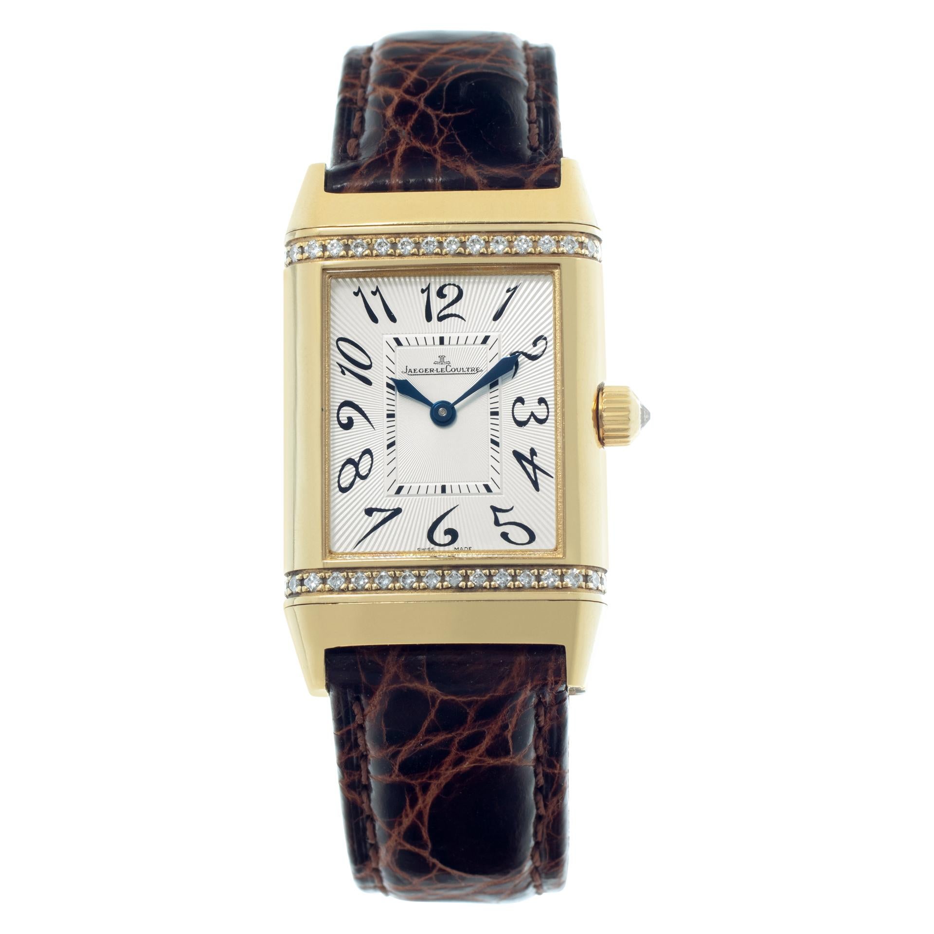 Jaeger LeCoultre Reverso Duetto Duo 18k gold Manual Wristwatch Ref 256.1.75 For Sale