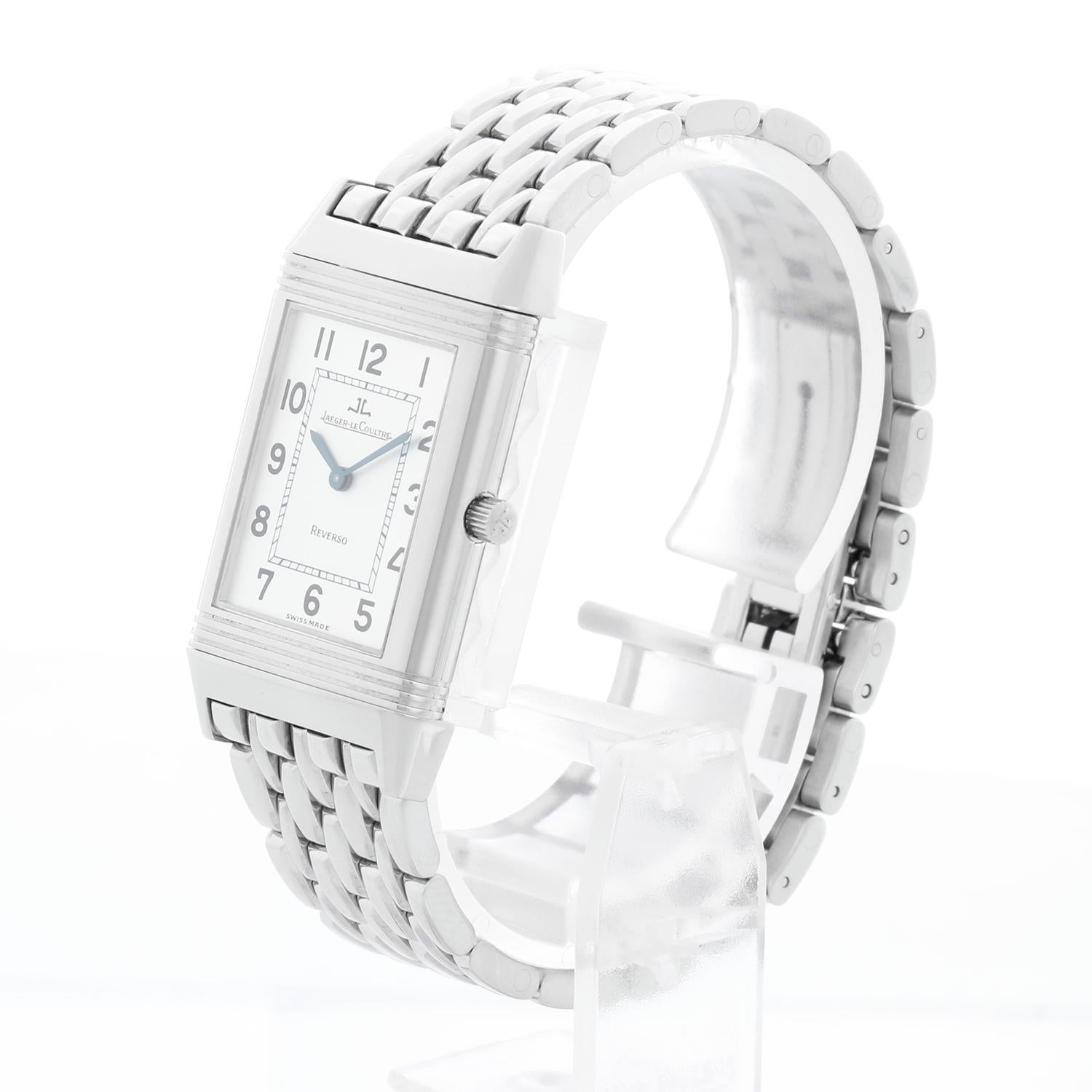 Jaeger-LeCoultre Reverso Duetto Q2508120 Orologio di medie dimensioni in acciaio inossidabile In condizioni ottime in vendita a Dallas, TX